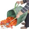 Reusable Large Stand Able Garden Bag with 2 Handle for Lawn and Yard Waste - Green