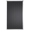 Garden Tool Shed Anthracite 63.4"x35"x63.4" Galvanized Steel - Anthracite