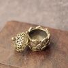 1pc Hollow Lotus Incense Burner Hollow Incense Serving Tea Table Ornament Mini Incense Burner - Large