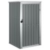Garden Tool Shed Gray 34.6"x35"x63.4" Galvanized Steel - Gray