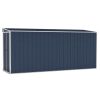 Wall-mounted Garden Shed Anthracite 46.5"x150.4"x70.1" Steel - Anthracite