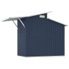 Garden Shed Anthracite 106.3"x51.2"x82.1" Galvanized Steel - Anthracite