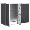 Garden Tool Shed Anthracite 88.6"x35"x63.4" Galvanized Steel - Anthracite