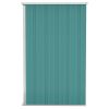 Wall-mounted Garden Shed Green 46.5"x39.4"x70.1" Galvanized Steel - Green