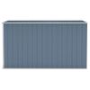 Wall-mounted Garden Shed Gray 46.5"x113.4"x70.1" Galvanized Steel - Gray