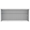 Wall-mounted Garden Shed Gray 46.5"x150.4"x70.1" Galvanized Steel - Gray