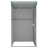 Wall-mounted Garden Shed Green 46.5"x39.4"x70.1" Galvanized Steel - Green