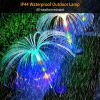4Pcs Solar Powered Jellyfish Lights IP44 Waterproof Decorative Outdoor Lamps 7 Color Changing Night Light - 4Pcs/Set