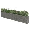 Gabion Raised Bed Galvanized Steel 212.6"x19.7"x39.4" - Silver