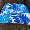 Outdoor Chair Cushions Thickened Seat Cushions with Ties; Patio Chair Pads for Patio Furniture Garden Home Office Decoration Set of 2 - as Pic
