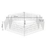 Hexagonal Gabion Raised Bed 78.7"x68.1"x15.7" - Silver