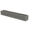 Gabion Raised Bed Galvanized Steel 141.7"x19.7"x19.7" - Silver