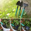 Garden Tool Set Household Soil Loosening Shovel Planting Hand Tool Set - Green - 10 Pcs