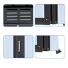 Metal garden sheds 5ftx3ft outdoor storage sheds White+Black - as Pic