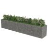 Gabion Raised Bed Galvanized Steel 212.6"x35.4"x39.4" - Silver