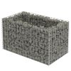 Gabion Raised Bed Galvanized Steel 35.4"x19.7"x19.7" - Silver