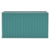 Wall-mounted Garden Shed Green 46.5"x113.4"x70.1" Galvanized Steel - Green