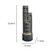 39.5inches Water Fountain with LED Lights for Home and Garden Decor - 39.5inches