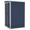 Wall-mounted Garden Shed Anthracite 46.5"x39.4"x70.1" Steel - Anthracite