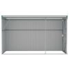 Wall-mounted Garden Shed Green 46.5"x113.4"x70.1" Galvanized Steel - Green