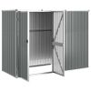 Garden Tool Shed Gray 88.6"x35"x63.4" Galvanized Steel - Gray