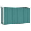 Wall-mounted Garden Shed Green 46.5"x113.4"x70.1" Galvanized Steel - Green
