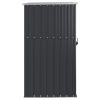 Garden Tool Shed Anthracite 34.6"x35"x63.4" Galvanized Steel - Anthracite