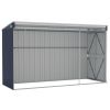 Wall-mounted Garden Shed Anthracite 46.5"x113.4"x70.1" Steel - Anthracite