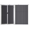 Garden Tool Shed Anthracite 88.6"x35"x63.4" Galvanized Steel - Anthracite