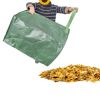 Reusable Large Stand Able Garden Bag with 2 Handle for Lawn and Yard Waste - Green