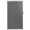 Garden Tool Shed Gray 34.6"x35"x63.4" Galvanized Steel - Gray