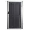 Garden Tool Shed Anthracite 34.6"x35"x63.4" Galvanized Steel - Anthracite