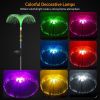 4Pcs Solar Powered Jellyfish Lights IP44 Waterproof Decorative Outdoor Lamps 7 Color Changing Night Light - 4Pcs/Set