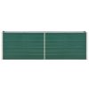 Garden Raised Bed Galvanized Steel 94.5"x15.7"x30.3" Green - Green
