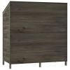 Garden Shed Anthracite 40.2"x20.5"x44.1" Solid Wood Fir - Anthracite