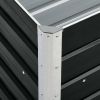 Garden Raised Bed Galvanized Steel 94.5"x15.7"x30.3" Anthracite - Anthracite
