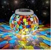 Solar-Powered Waterproof Color Changing Glass Ball Garden Lamp - glass ball