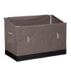 133 Gallon Poly Deck Box; Brown and Gray - brown - Polyester, plastic, PVC, steel