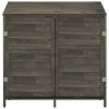 Garden Shed Anthracite 40.2"x20.5"x44.1" Solid Wood Fir - Anthracite