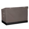 133 Gallon Poly Deck Box; Brown and Gray - brown - Polyester, plastic, PVC, steel