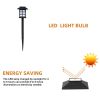 Free shipping 6pcs White LED Solar Lantern Torch Light Garden Landscape Lighting YJ - 6PCS