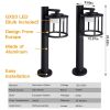 Outdoor Pathway LED Lights IP44 Waterproof Garden Lantern Modern Landscape Lighting - DARK GREY600