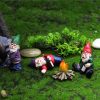 4Pcs Fairy Garden Gnomes My Little Friend Drunk Gnome Dwarfs Statue Gifts Decor - as photo shows