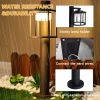 Outdoor Pathway LED Lights IP44 Waterproof Garden Lantern Modern Landscape Lighting - DARK GREY600