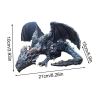Outdoor Garden Big Squatting Dragon Sculpture Dragon Guardian Statue Garden Dragon Sculpture Statue Decoration Gothic Dragon - United States