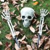 Realistic Skeleton Stakes Halloween Decorations for Garden - set3