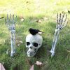 Realistic Skeleton Stakes Halloween Decorations for Garden - set2