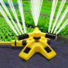 1pc Automatic Rotating Sprinkler; 360Â¬âˆž Watering Tools For Lawn; Nozzle For Garden Irrigation; Watering Equipment; Gardening & Lawn Supplies - Yellow