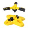 1pc Automatic Rotating Sprinkler; 360Â¬âˆž Watering Tools For Lawn; Nozzle For Garden Irrigation; Watering Equipment; Gardening & Lawn Supplies - Yellow