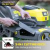 Cordless Electric Lawn Mower F4017 Yellow - as Pic
